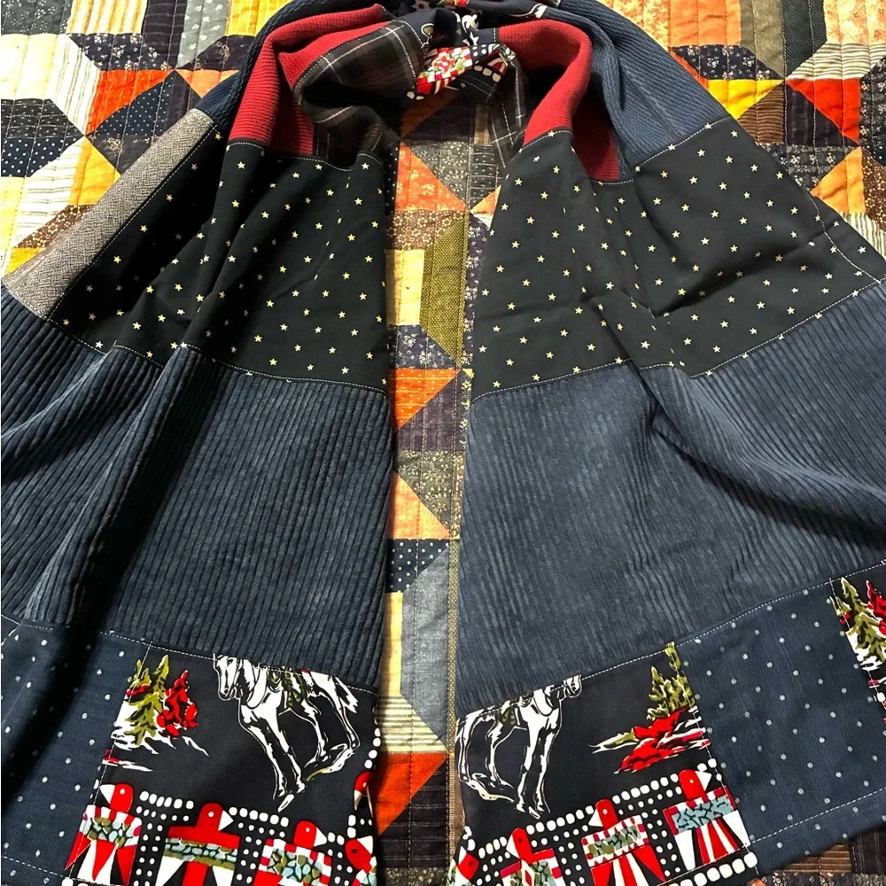 CUSTOM RRL/ RL PATCHWORK SCARF (100% UPCYCLED RALPH LAUREN FABRICS)- 1 OF A KIND